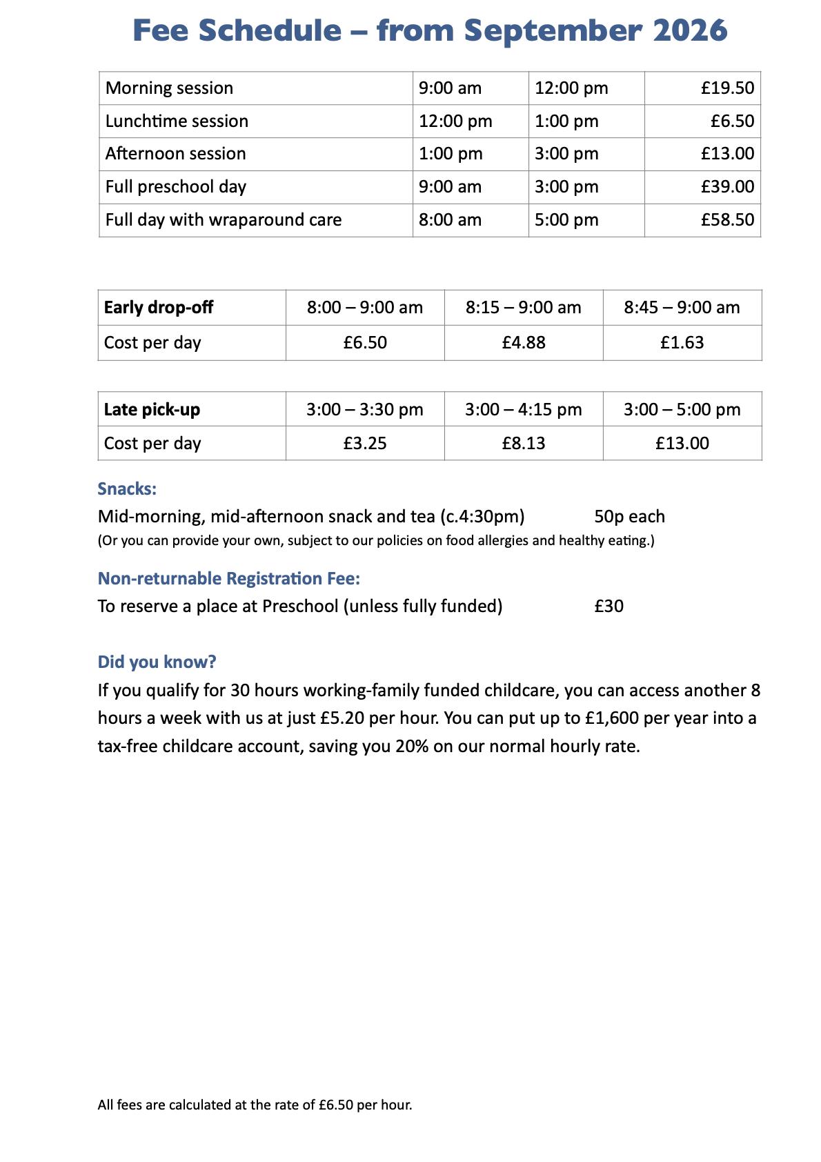 Fees PNG - Barkway Preschool -  Play. Learn. Grow.